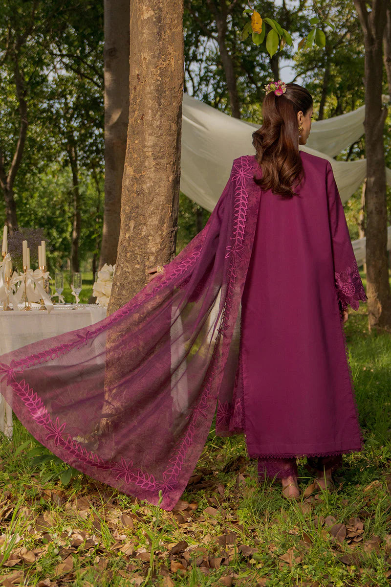 ZAHA - Rang Rasiya Premium Embroidered Lawn Unstitched 3Pc Suit