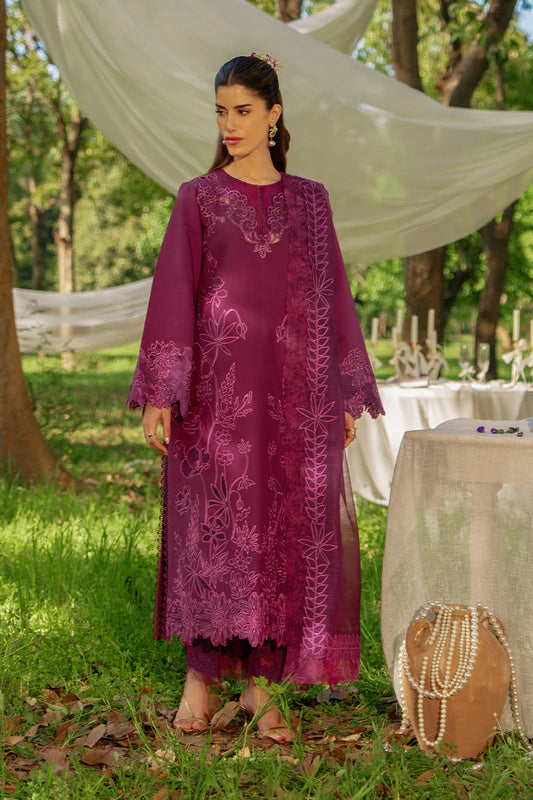 ZAHA - Rang Rasiya Premium Embroidered Lawn Unstitched 3Pc Suit
