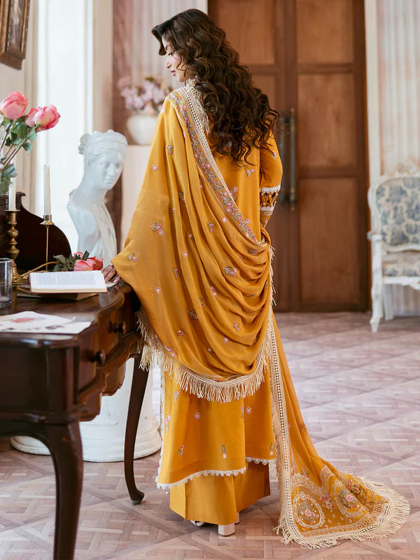 Rosy | 3 PC Luxury Lawn - Mahnur