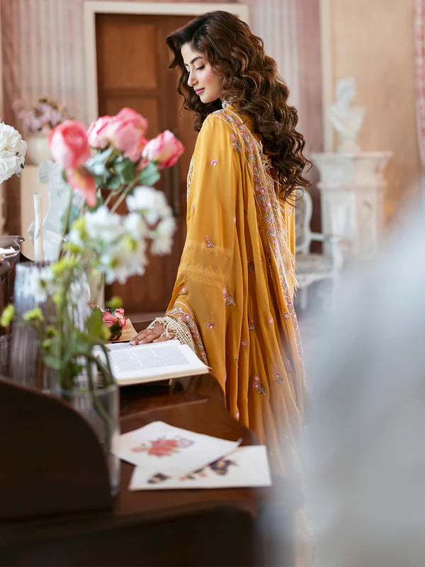 Rosy | 3 PC Luxury Lawn - Mahnur