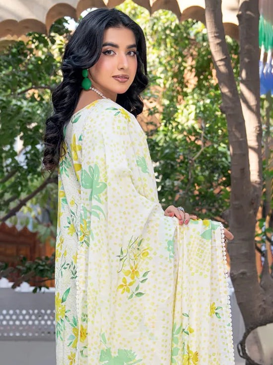 Rut Rang by Riaz Arts Design 05 – Digital Print Embroidered Lawn Suit with Diamond Slub Dupatta | 3 Piece Unstitched