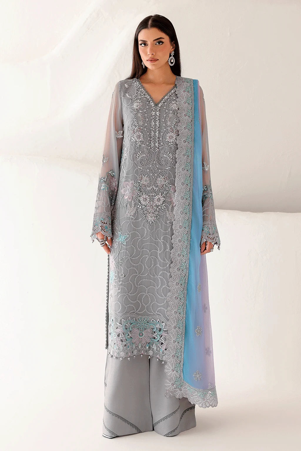 Satrangi By Ramsha Premium Unstitched Chiffon | ST-201