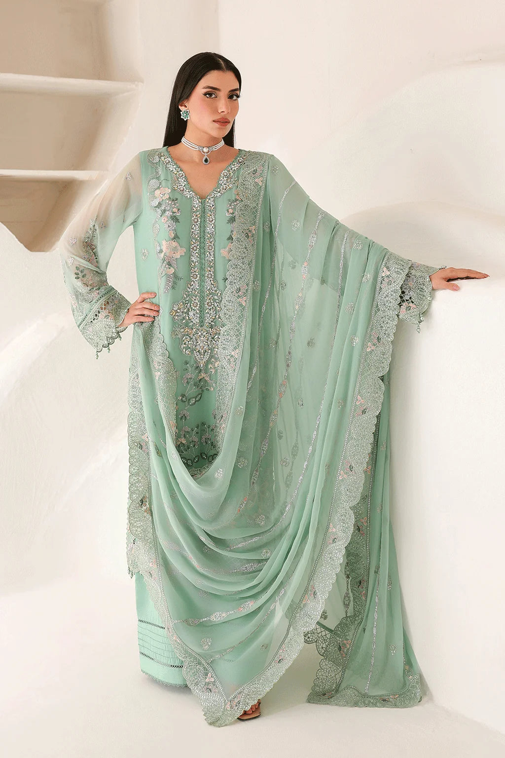 Satrangi By Ramsha Premium Unstitched Chiffon | ST-203