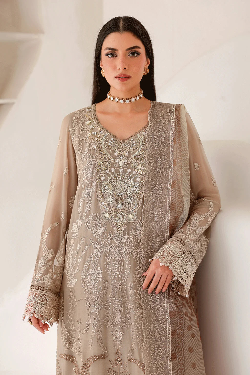 Satrangi By Ramsha Premium Unstitched Chiffon | ST-204