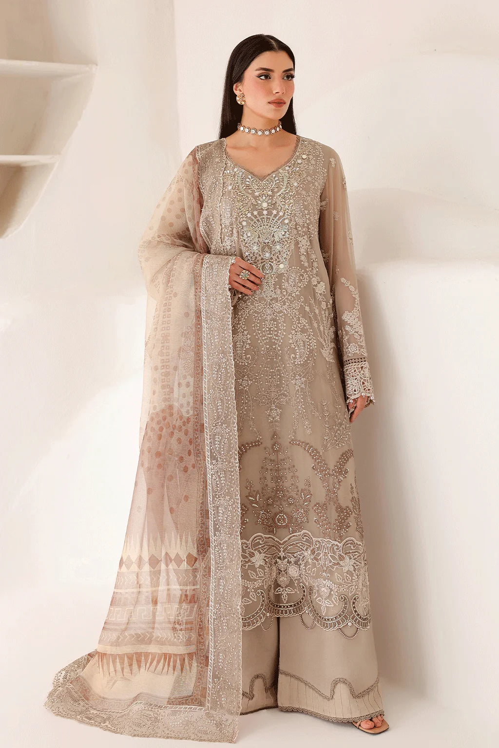 Satrangi By Ramsha Premium Unstitched Chiffon | ST-204