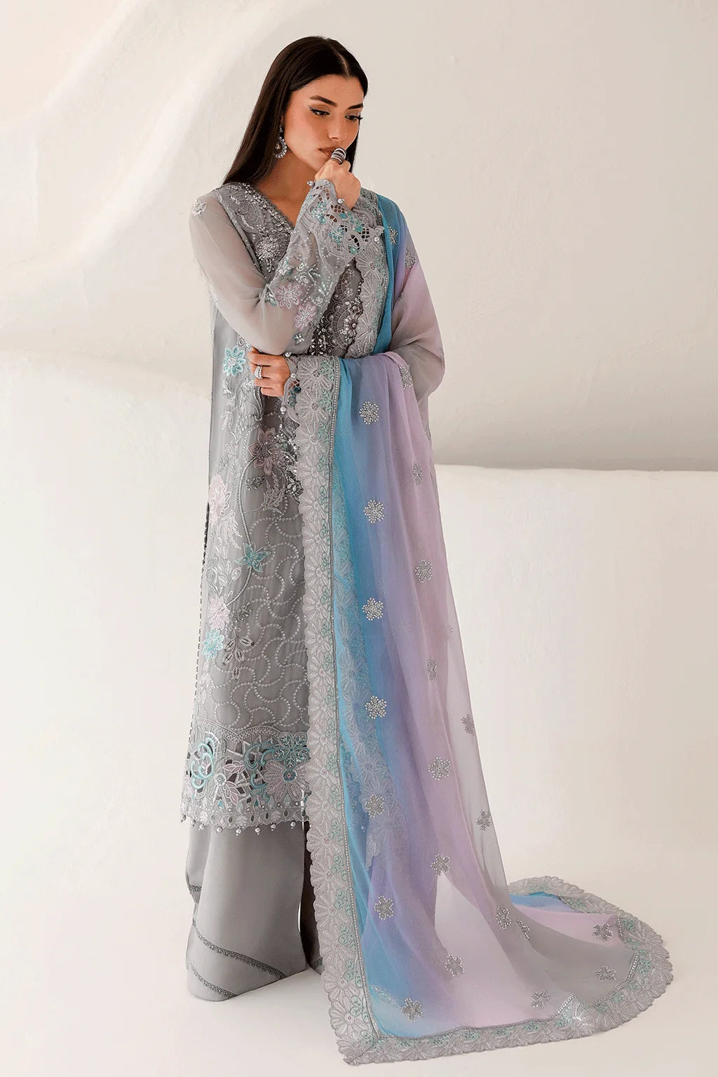 Satrangi By Ramsha Premium Unstitched Chiffon | ST-201
