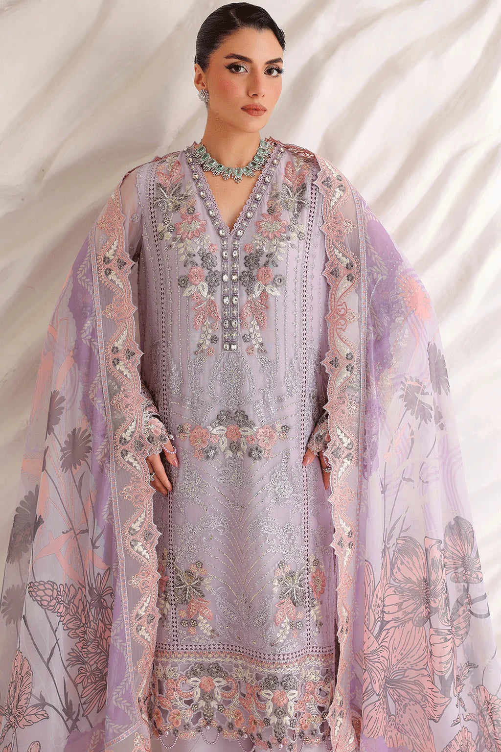 Satrangi By Ramsha Premium Unstitched Chiffon | ST-207