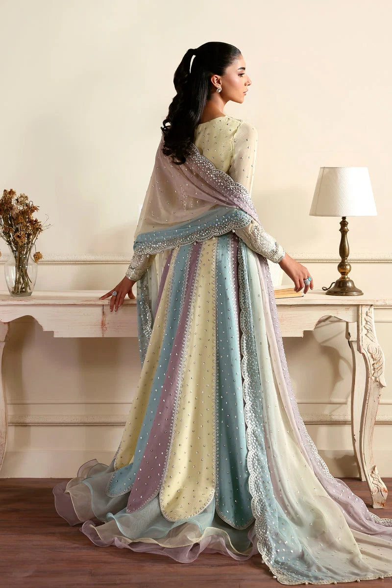 Zarif Siraya Printed Formal Unstitched 3Pc Chiffon Suit - SONAL