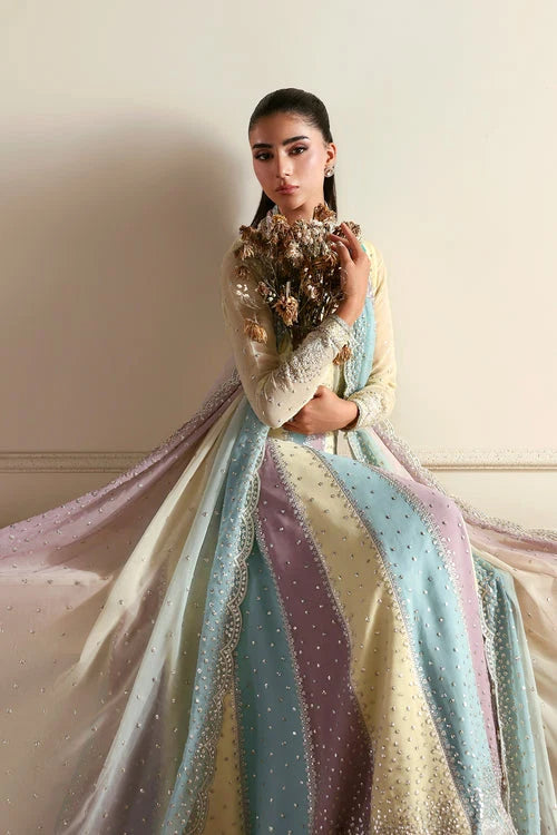 Zarif Siraya Printed Formal Unstitched 3Pc Chiffon Suit - SONAL