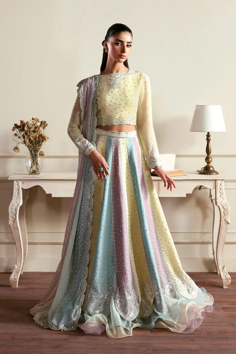 Zarif Siraya Printed Formal Unstitched 3Pc Chiffon Suit - SONAL