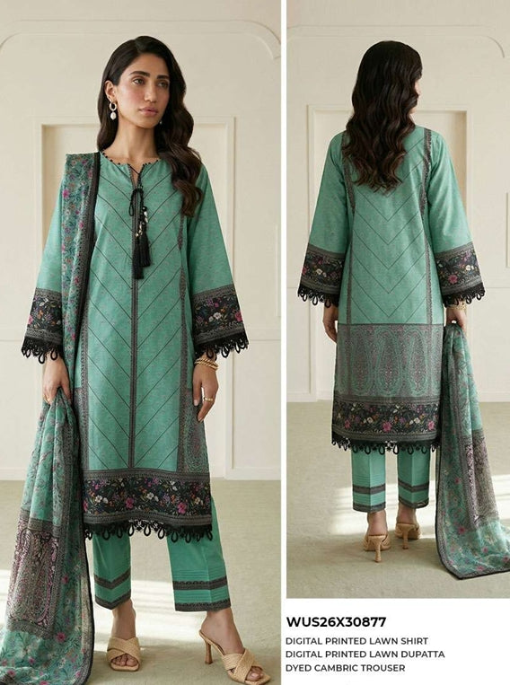 Zellbury | Shirt Shalwar Dupatta - WUS26X30877