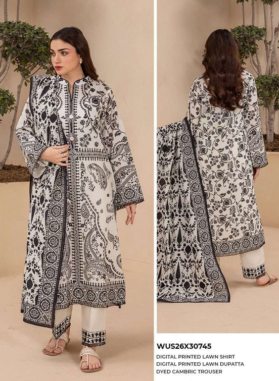 Zellbury | Shirt Shalwar Dupatta - WUS26X30745