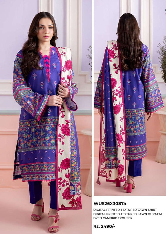 Zellbury | Shirt Shalwar Dupatta - WUS26X30874