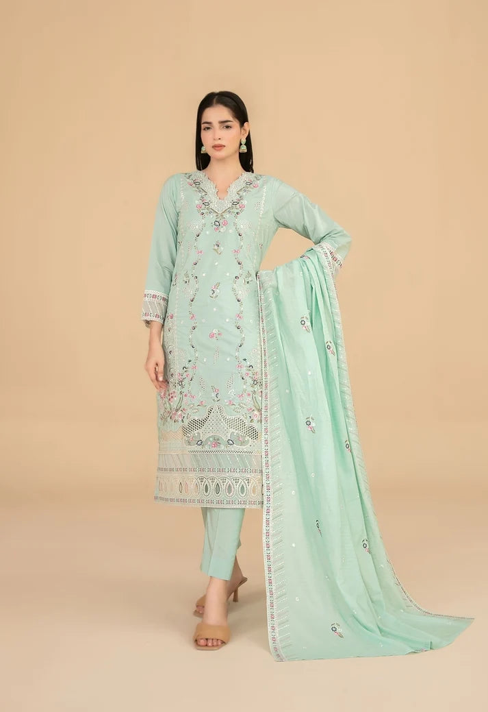 ESENSE BY TAWAKKAL 3pcs Un-Stitched Emb Viscose - D-4463