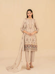ESENSE BY TAWAKKAL 3pcs Un-Stitched Emb Viscose - D-4464
