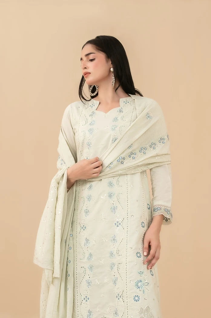 ESENSE BY TAWAKKAL 3pcs Un-Stitched Emb Viscose - D-4465