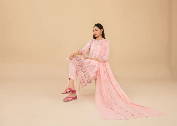 ESENSE BY TAWAKKAL 3pcs Un-Stitched Emb Viscose - D-4466