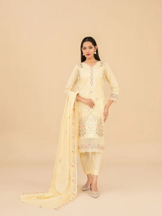 ESENSE BY TAWAKKAL 3pcs Un-Stitched Emb Viscose - D-4469
