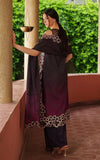 Asifa & Nabeel Siera LWC25-09 | 3-Piece Embroidered Unstitched Printed Viscose Winter Suit with Organza Detailing