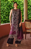 Asifa & Nabeel Siera LWC25-09 | 3-Piece Embroidered Unstitched Printed Viscose Winter Suit with Organza Detailing