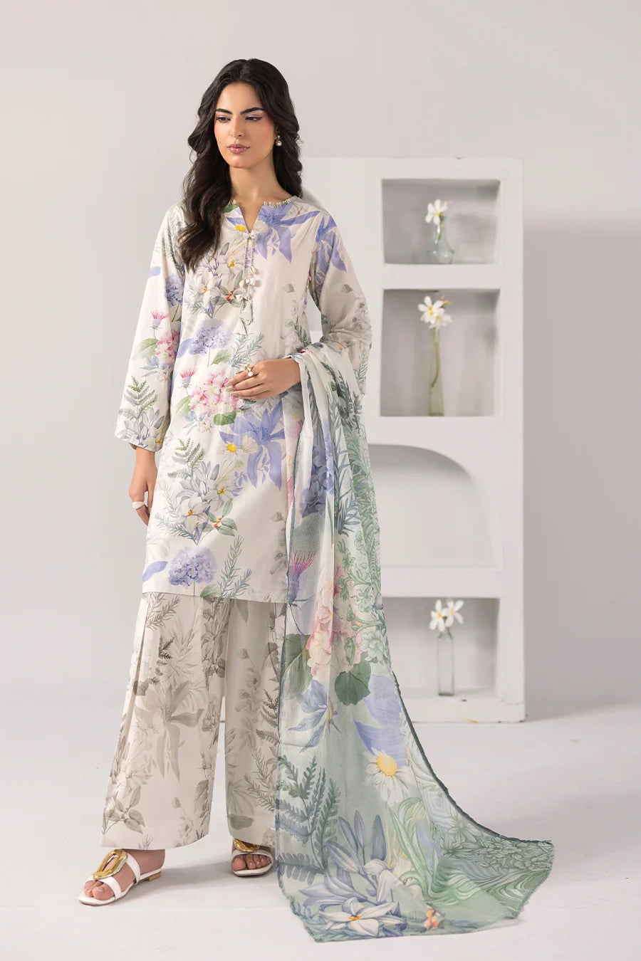 Soft Petal - Printed Luxury Zeenat Pret(3Pcs)