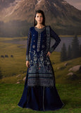 Divani by Daria Unstitched Embroidered Chiffon 4 Piece Suit | DA-120 3-BLUE