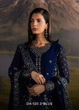 Divani by Daria Unstitched Embroidered Chiffon 4 Piece Suit | DA-120 3-BLUE