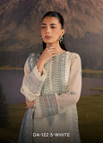 Divani by Daria Unstitched Embroidered Chiffon 4 Piece Suit | DA-122 5-WHITE