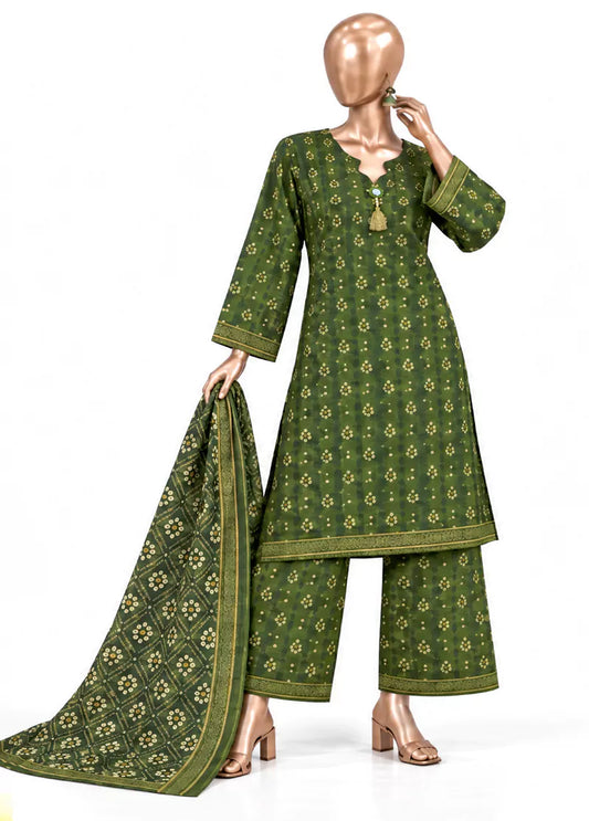 Bin-Saeed 3 Piece Printed Stitched Khaddar | KD-05