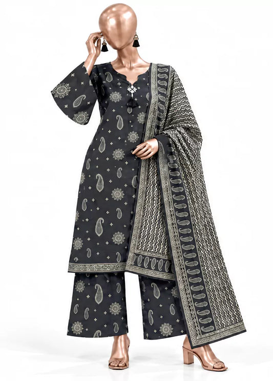 Bin-Saeed 3 Piece Printed Stitched Khaddar | KD-02