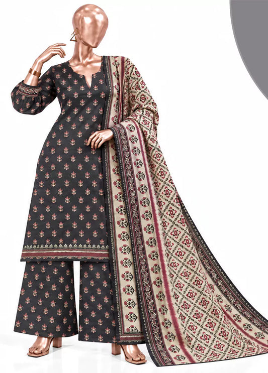 Bin-Saeed 3 Piece Printed Stitched Khaddar | KD-01