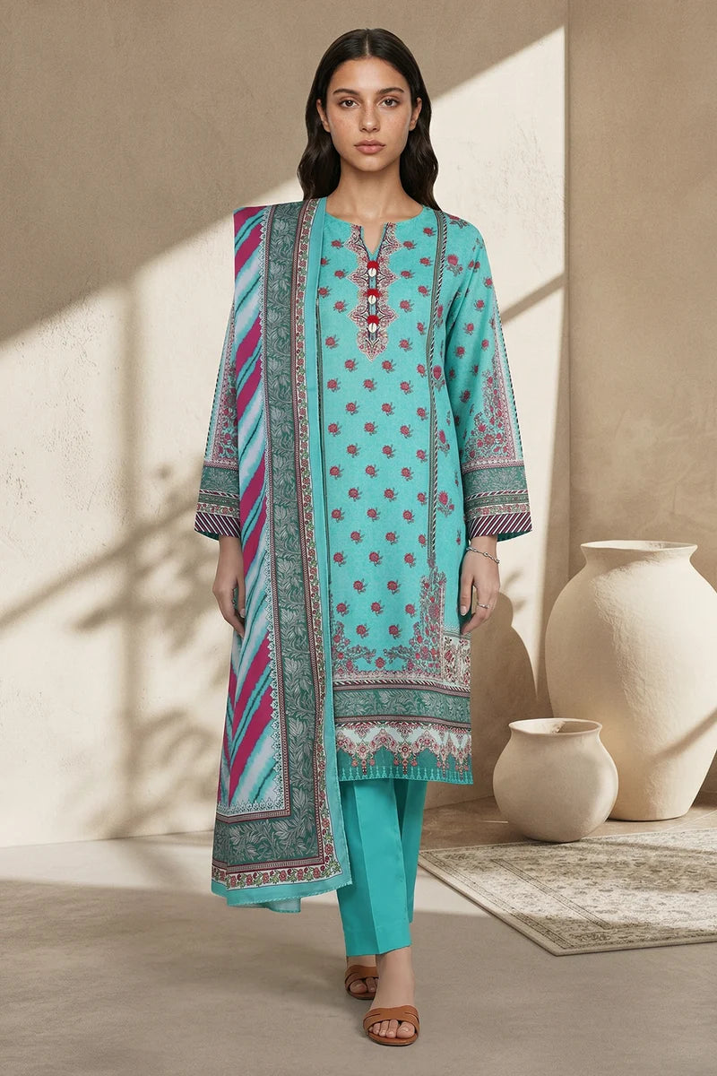Zellbury Ready to Wear Kurta Dupatta Trouser - 2877 | S,M,L
