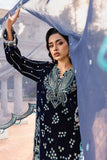 Zellbury Women: Embroidered Velvet Shirt, Shalwar & Dupatta in Blue (3-Piece Unstitched Suit - Style 4206)