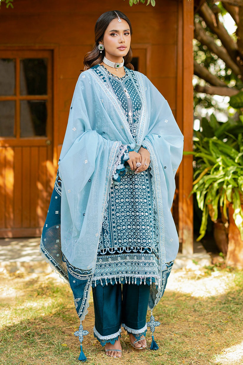 WULC26E34214 | ZELLBURY Embroidered Shirt Shalwar Dupatta