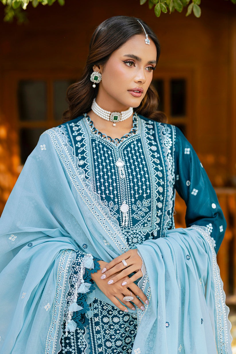 WULC26E34214 | ZELLBURY Embroidered Shirt Shalwar Dupatta