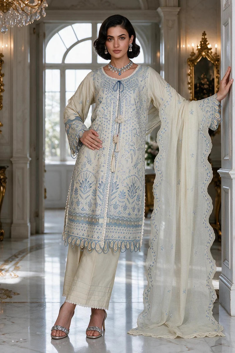 Zellbury | Embroidered Shirt Shalwar Dupatta - 4220