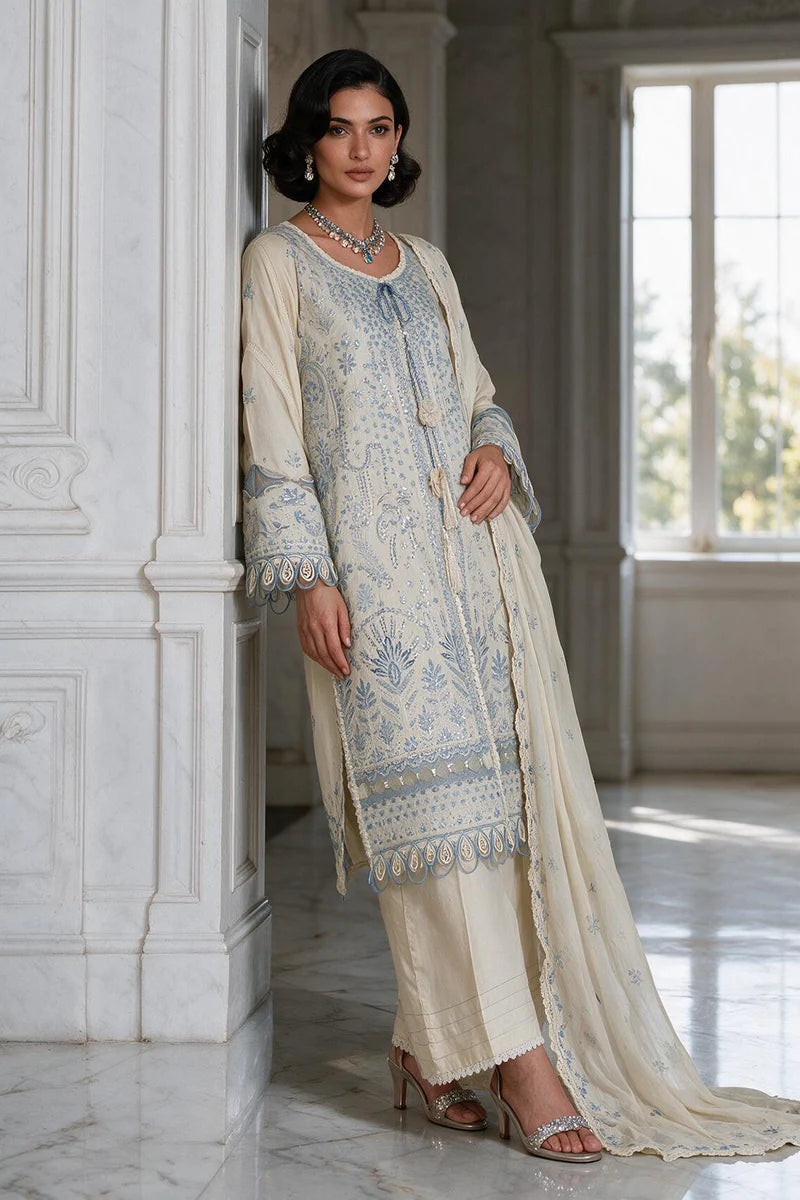 Zellbury | Embroidered Shirt Shalwar Dupatta - 4220