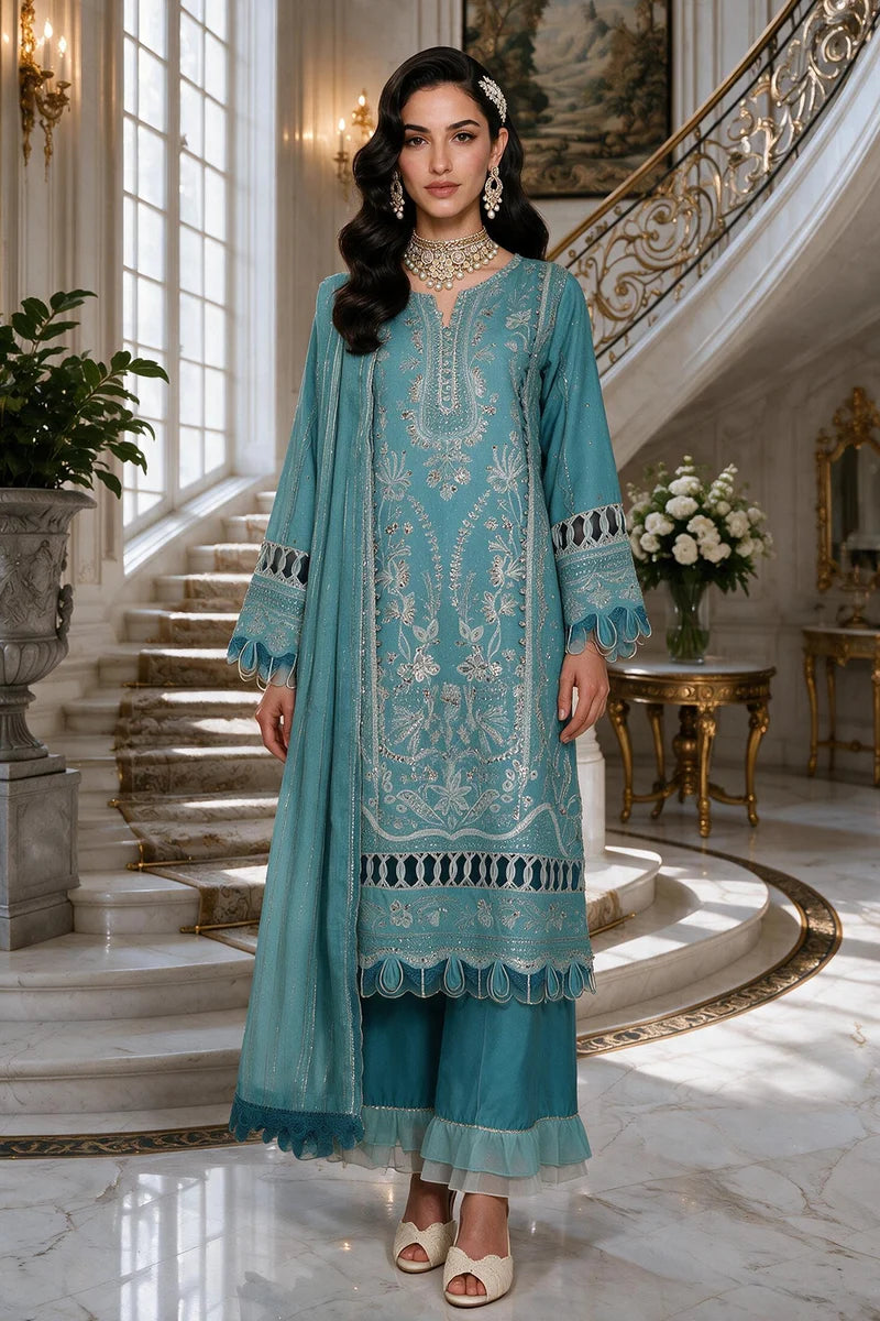 Zellbury | Embroidered Shirt Shalwar Dupatta - 4222