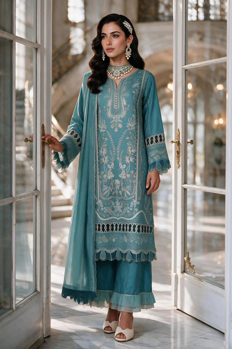Zellbury | Embroidered Shirt Shalwar Dupatta - 4222