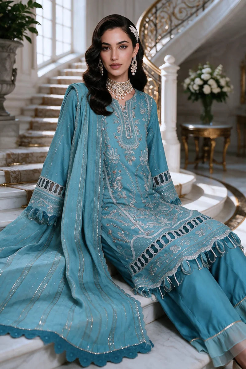 Zellbury | Embroidered Shirt Shalwar Dupatta - 4222