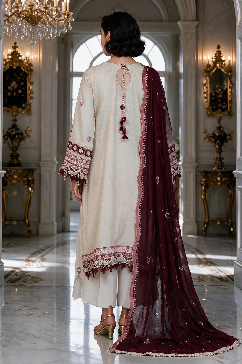 Zellbury | Embroidered Shirt Shalwar Dupatta - 4223
