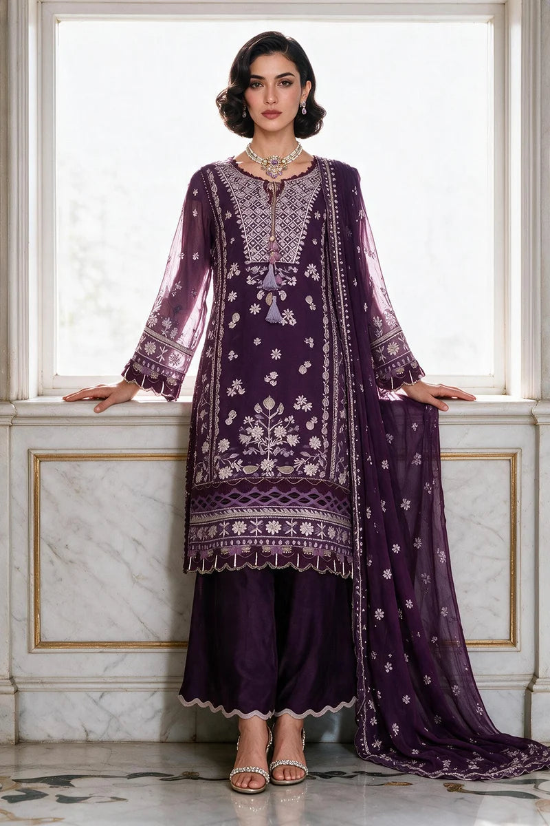 Zellbury | Embroidered Shirt Shalwar Dupatta - 4232