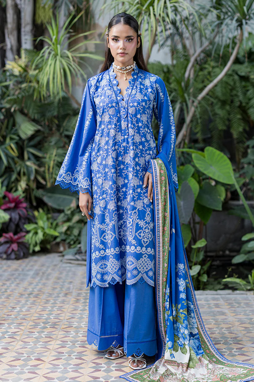 Zellbury - Embroidered Chikankari Shirt Shalwar Dupatta - 4079