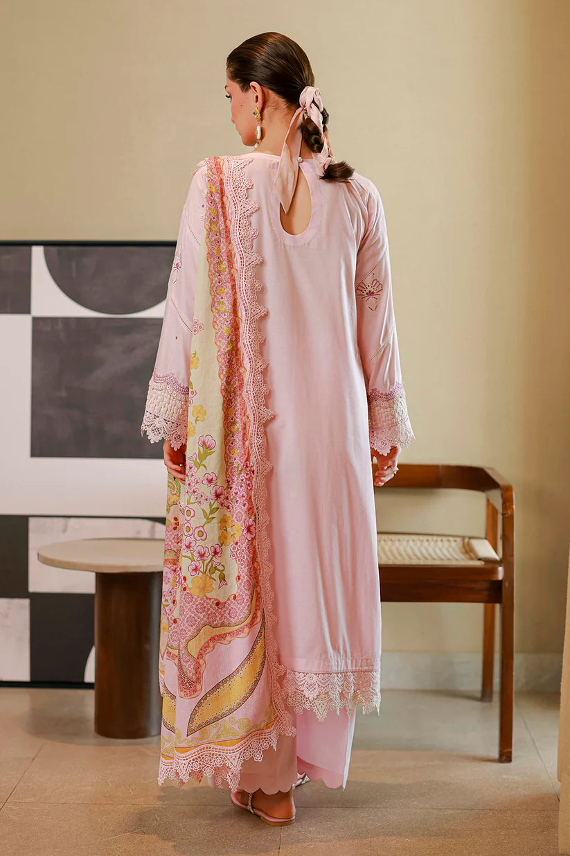 Zellbury - Embroidered Chikankari Shirt Shalwar Dupatta - 4080