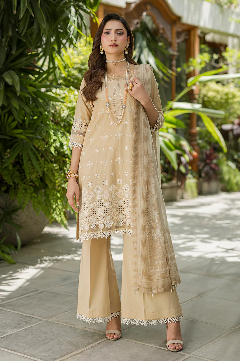 Zellbury - Embroidered Chikankari Shirt Shalwar Dupatta - 4081