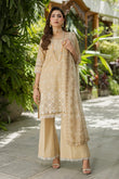 Zellbury - Embroidered Chikankari Shirt Shalwar Dupatta - 4081