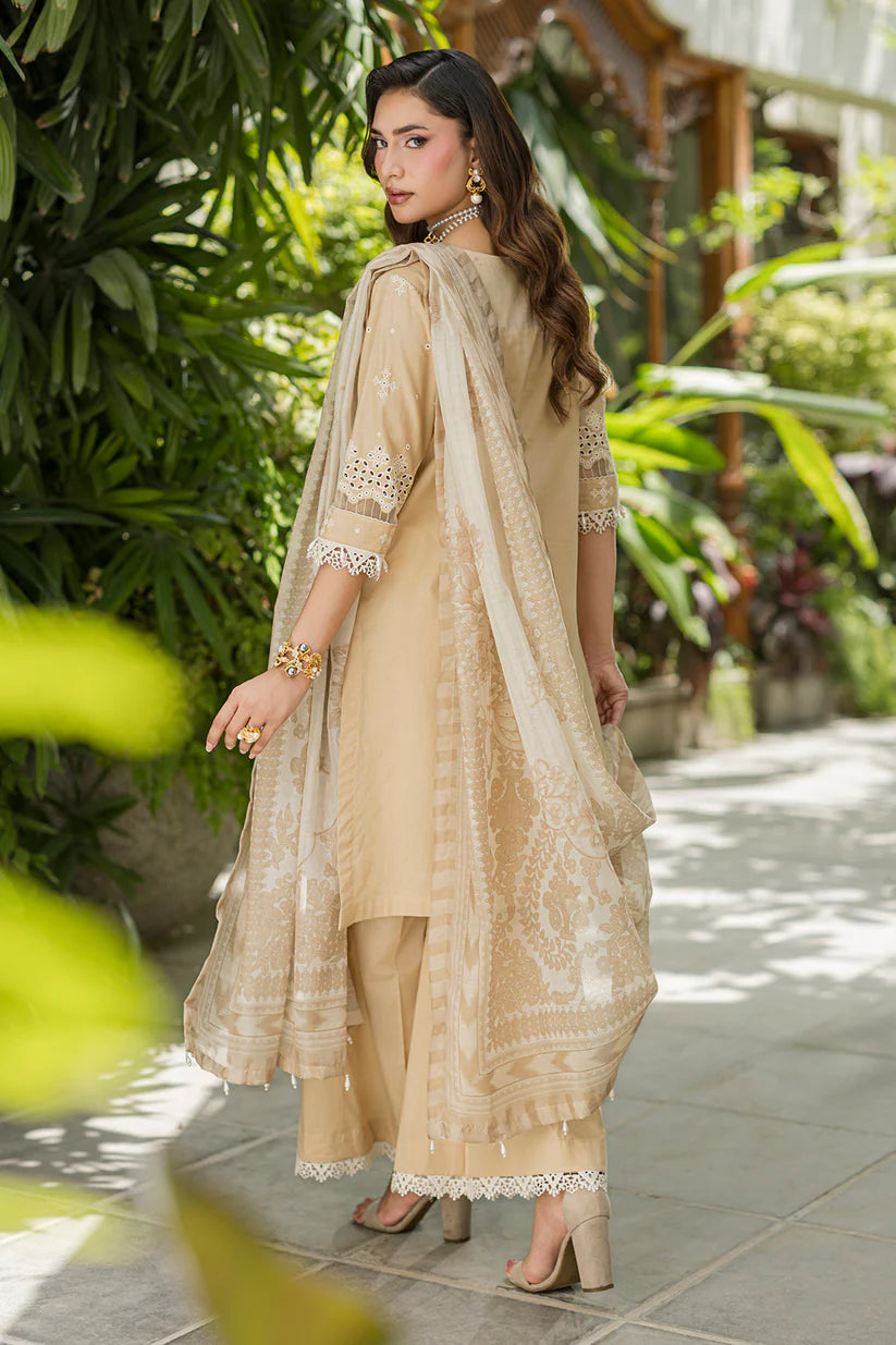 Zellbury - Embroidered Chikankari Shirt Shalwar Dupatta - 4081