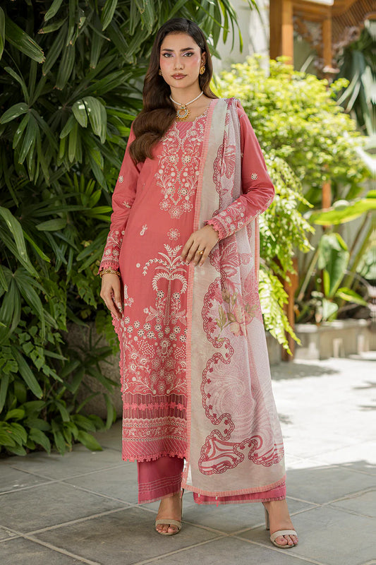 Zellbury - Embroidered Chikankari Shirt Shalwar Dupatta - 4082