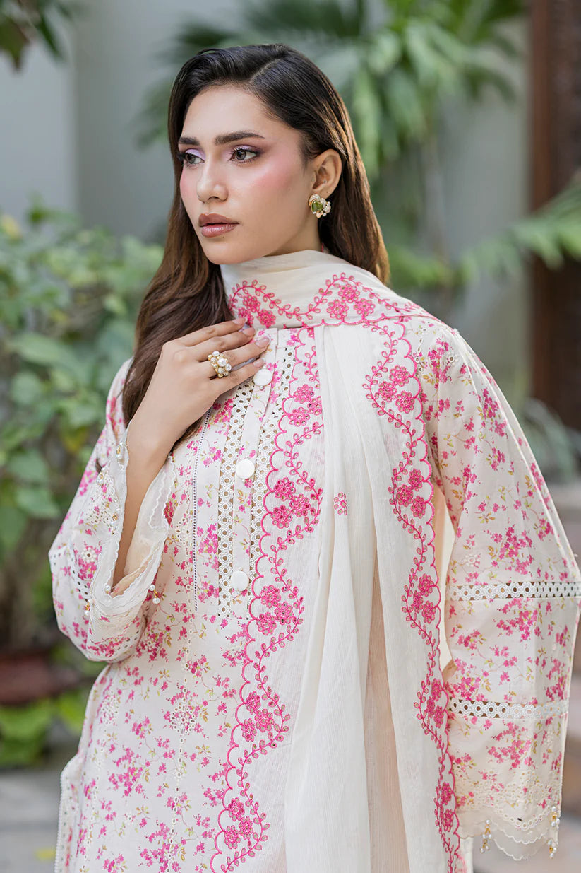 Zellbury - Embroidered Chikankari Shirt Shalwar Dupatta - 4096