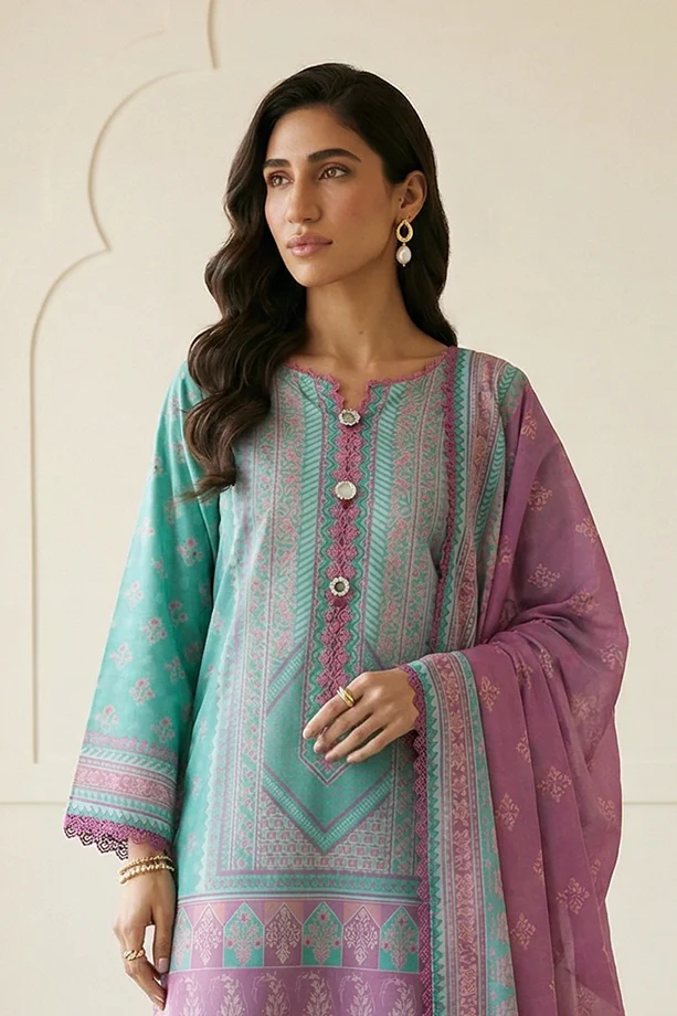 Zellbury | Shirt Shalwar Dupatta - 0942